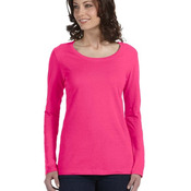 Ladies' Featherweight Long-Sleeve Scoop T-Shirt