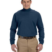 Adult Sueded Cotton Jersey Mock Turtleneck